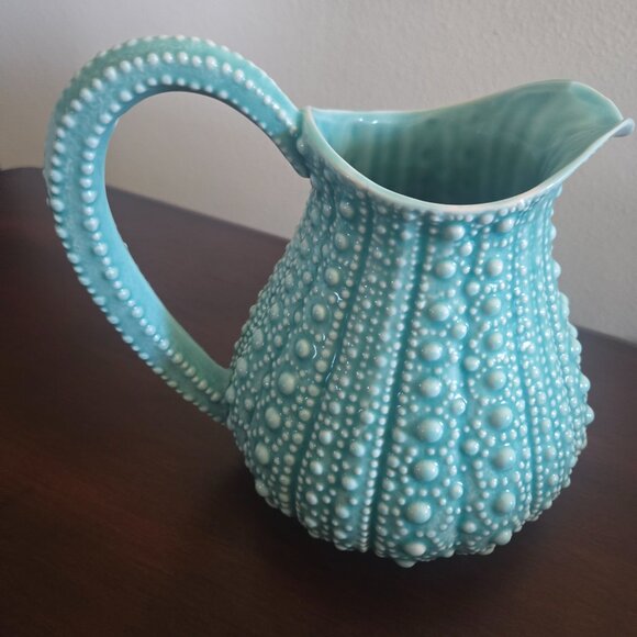 Beautiful Turquoise Urchin Pitcher - Picture 2 of 4